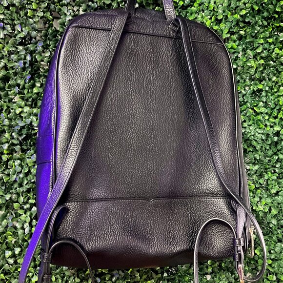 LIKE NEW Kate Spade New York Leila LARGE Black Leather Dome Shoulder Backpack main image 2